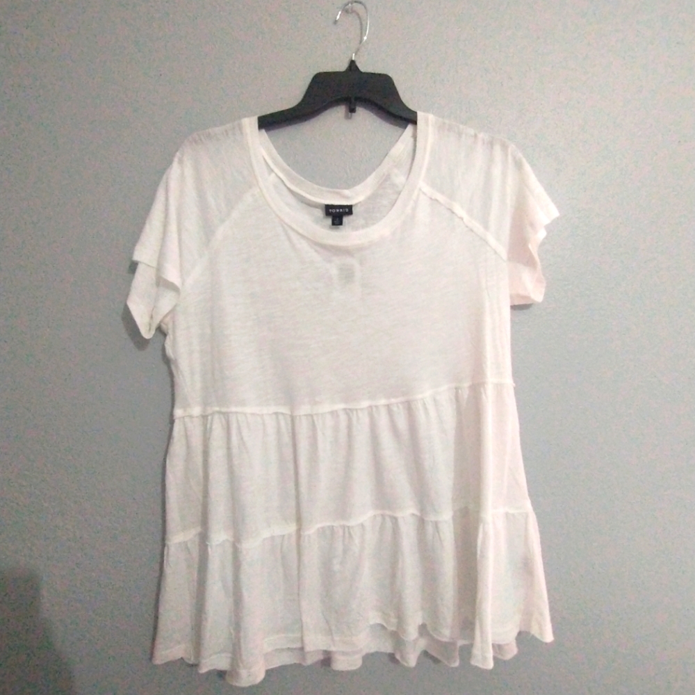 Sheer White Babydoll Torrid Top